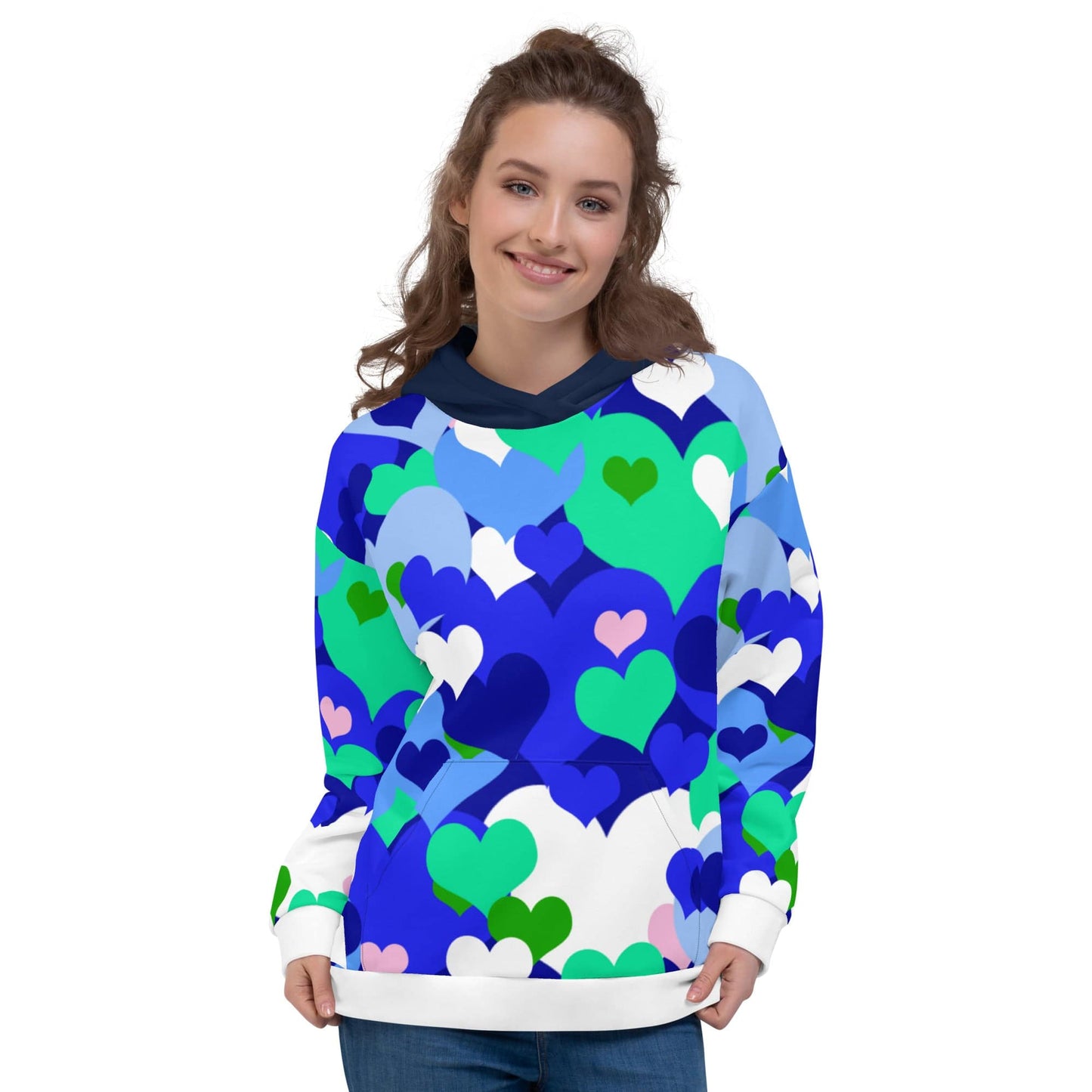 BabyRee Blu HeartCamo Unisex Hoodie