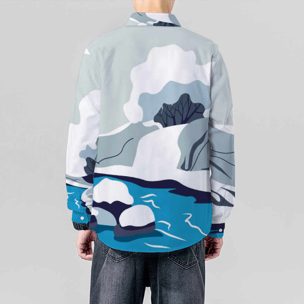 Ju!sL!ve SMILE Unisex Long Sleeve Shirt - White/Blue - The Marjani Spot
