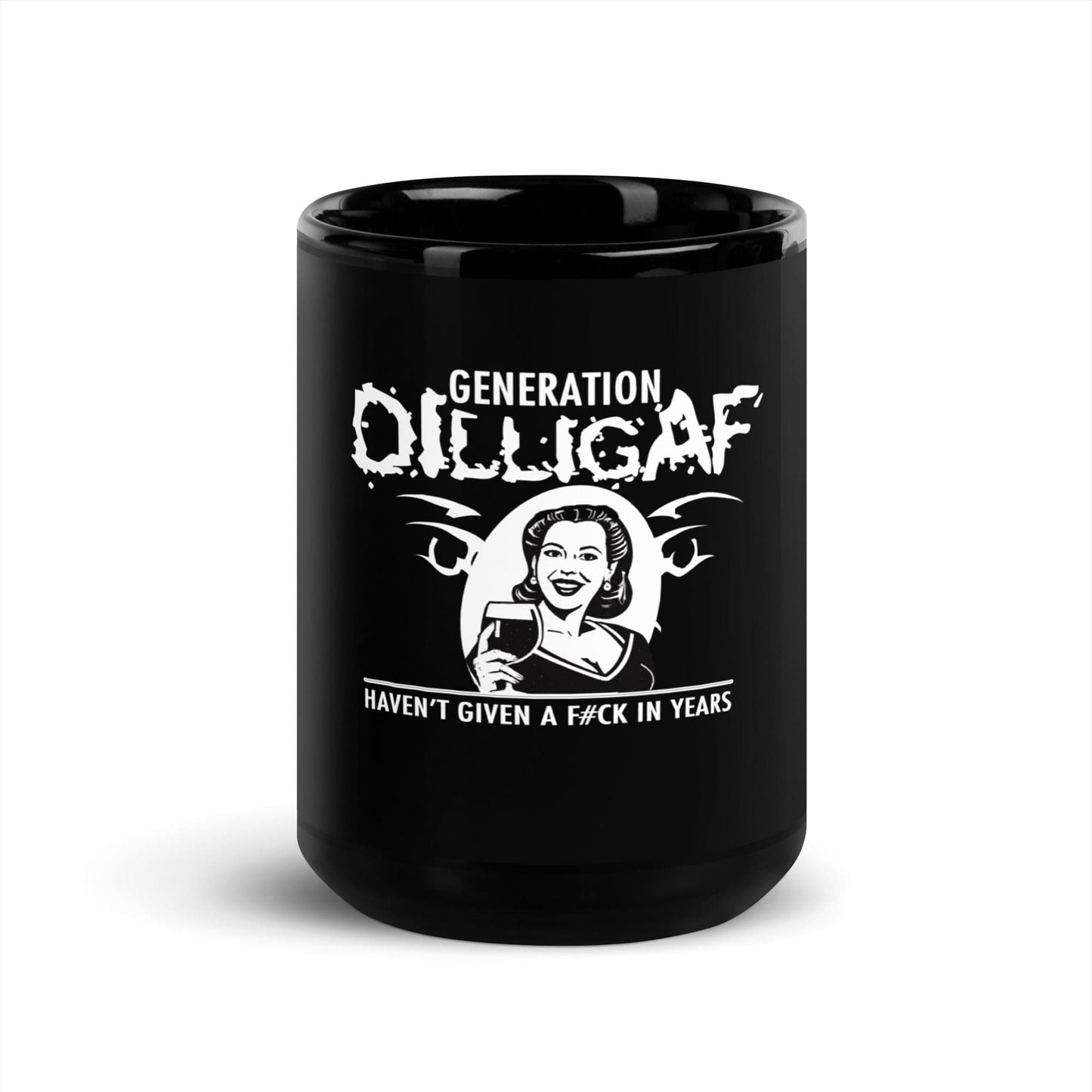 The Fearless50s GENXGAF Women's Black Glossy Mug - The Marjani Spot