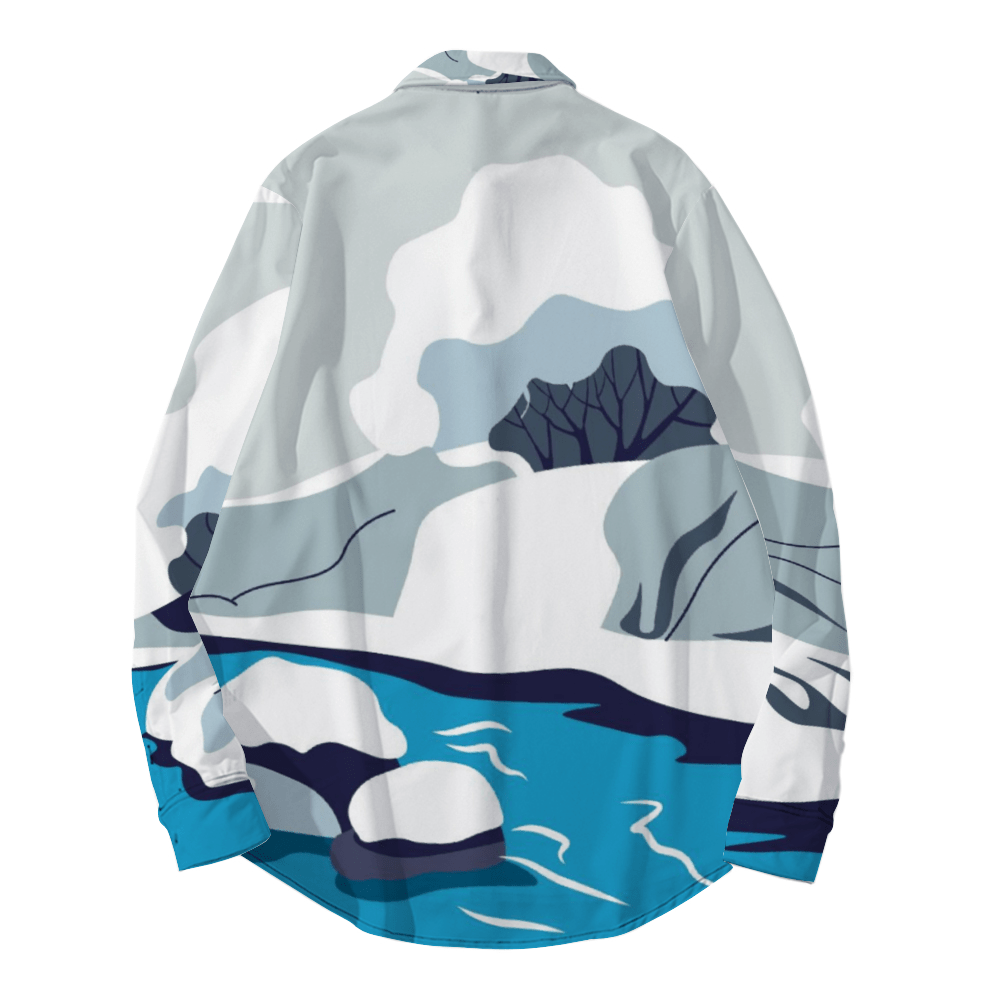 Ju!sL!ve SMILE Unisex Long Sleeve Shirt - White/Blue - The Marjani Spot