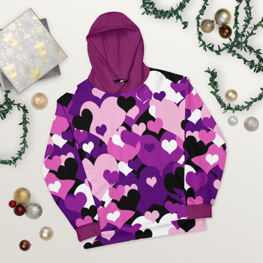 BabyRee Purp HeartCamo Unisex Hoodie - The Marjani Spot