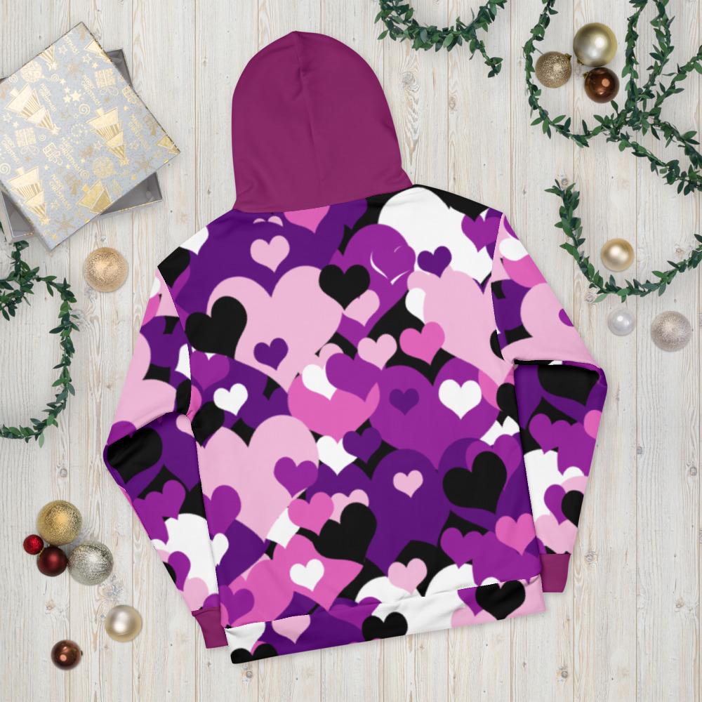 BabyRee Purp HeartCamo Unisex Hoodie - The Marjani Spot