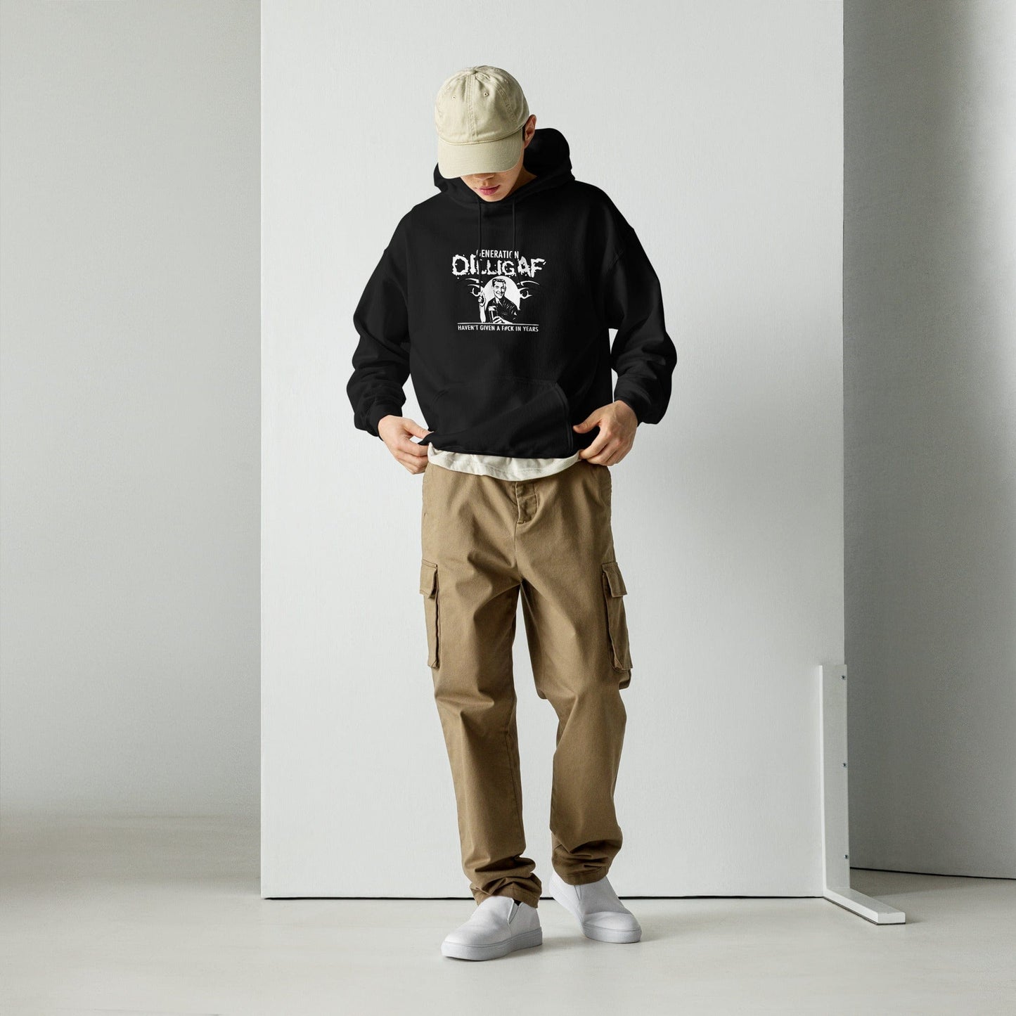 The Fearless50s GENXGAF Men's Hoodie - Black - The Marjani Spot