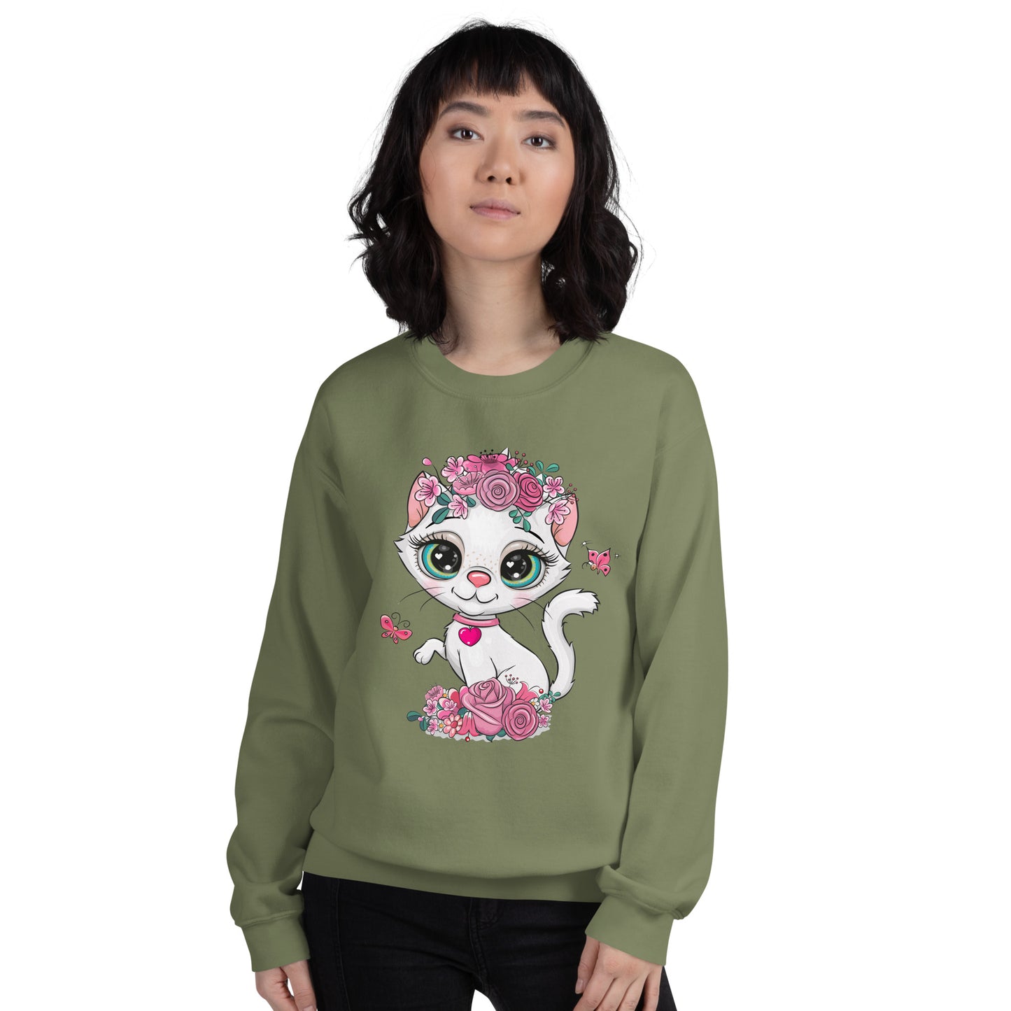 BabyRee Cozy Kitt'n sweatshirt - Garden Kitt'n