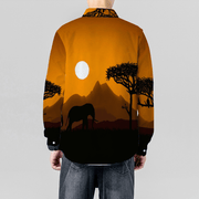 Ju!sL!ve SMILE Unisex Long Sleeve Shirt  - Tan/Black - The Marjani Spot