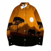 Ju!sL!ve SMILE Unisex Long Sleeve Shirt  - Tan/Black - The Marjani Spot