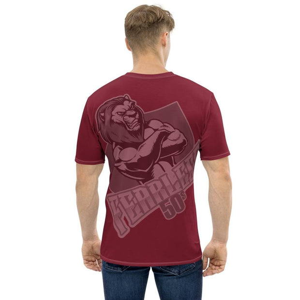 Fearless50s WarriorTee Men's T-shirt - Burgundy - The Marjani Spot