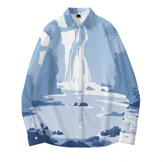 Ju!sL!ve SMILE Unisex Long Sleeve Shirt  - Blue - The Marjani Spot