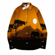 Ju!sL!ve SMILE Unisex Long Sleeve Shirt  - Tan/Black - The Marjani Spot
