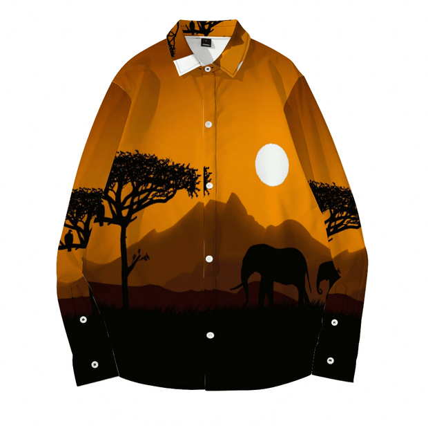 Ju!sL!ve SMILE Unisex Long Sleeve Shirt  - Tan/Black - The Marjani Spot