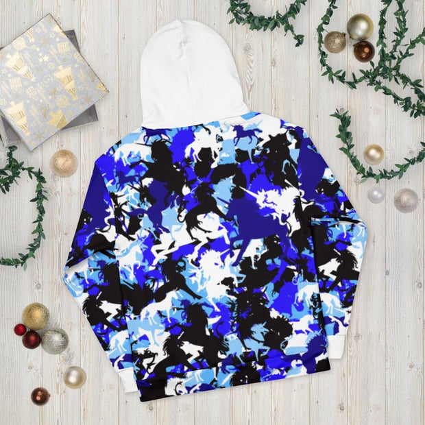 BabyRee Blue UniCamo Unisex Hoodie - The Marjani Spot